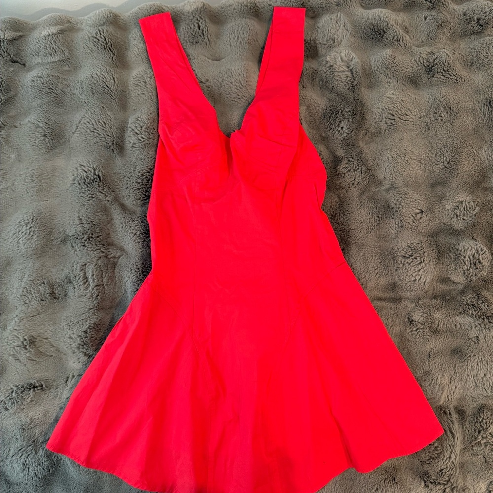 Free People Red Sleeveless Dress